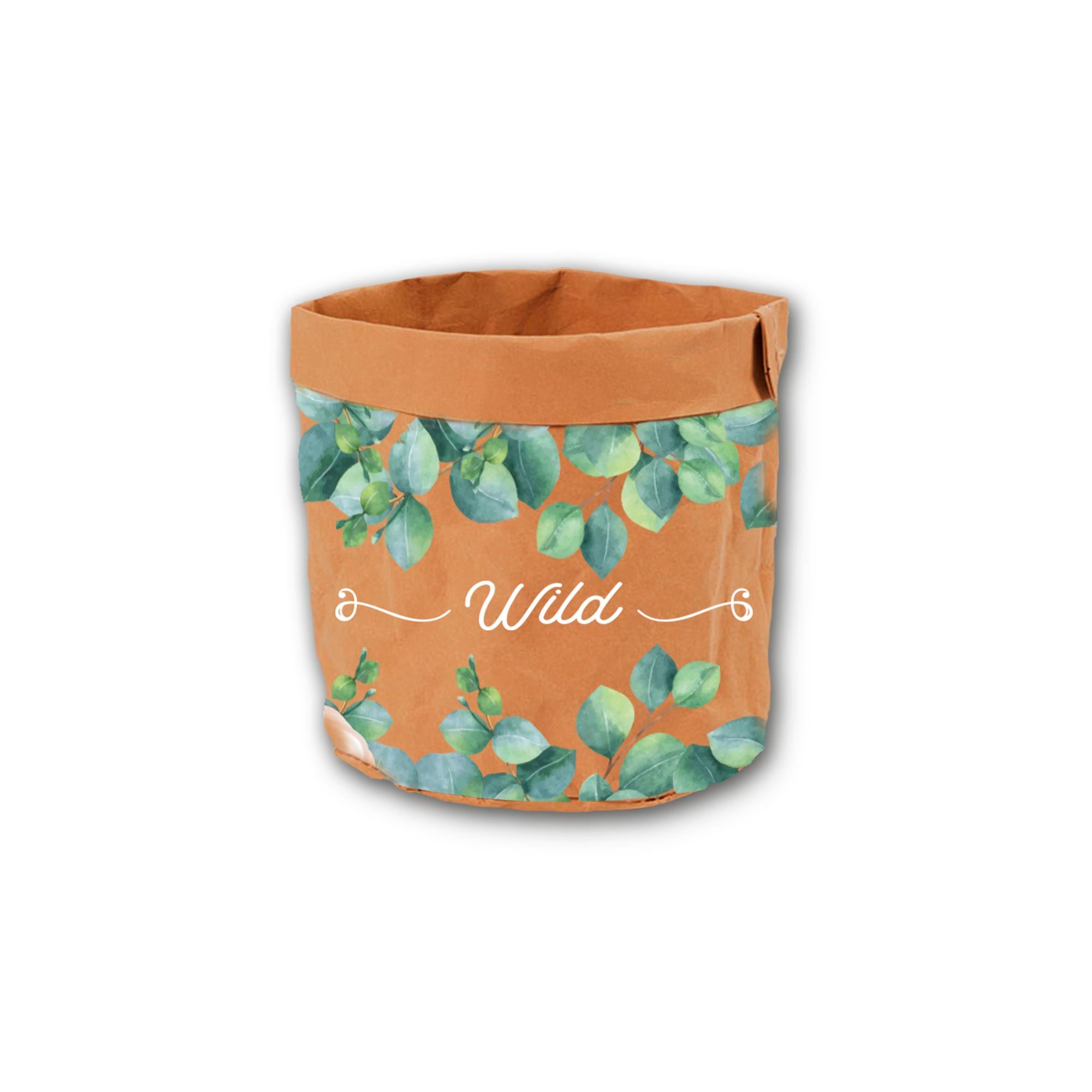 Cache pot papier pm "wild"