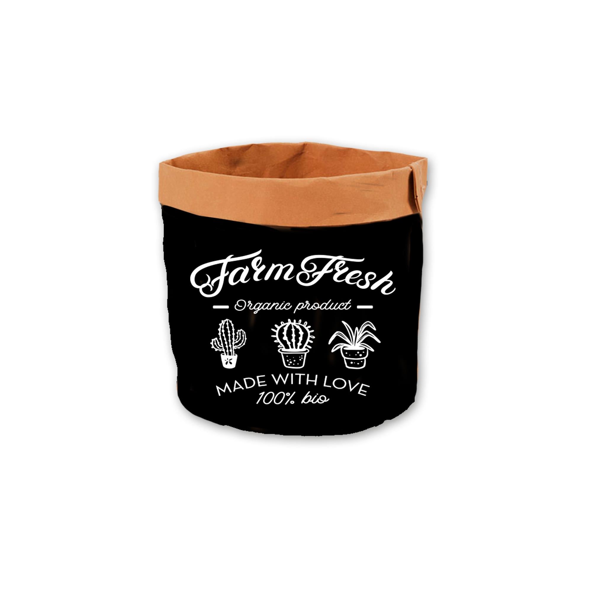 Cache pot papier pm "farm fresh"