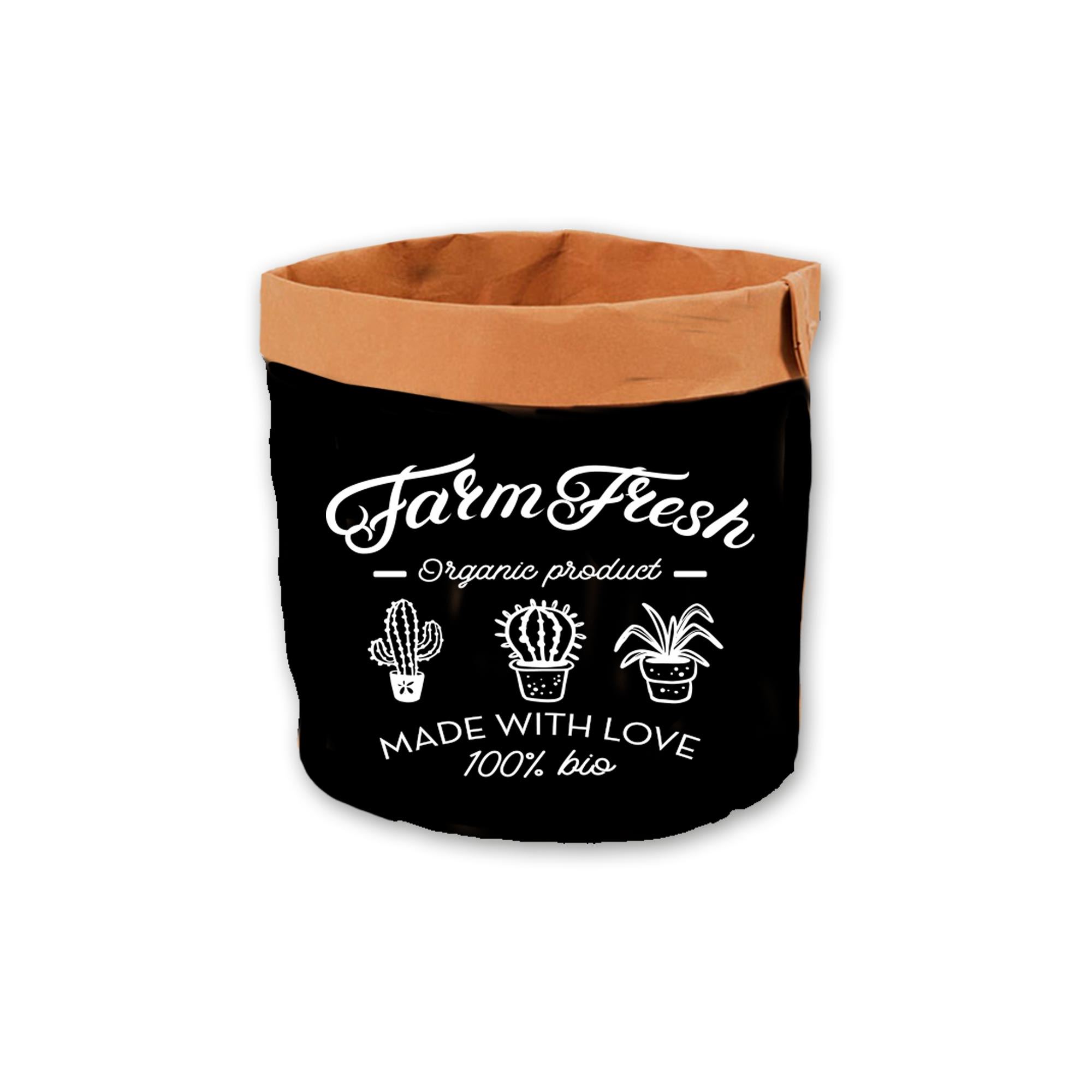 Cache pot papier mp "farm fresh"