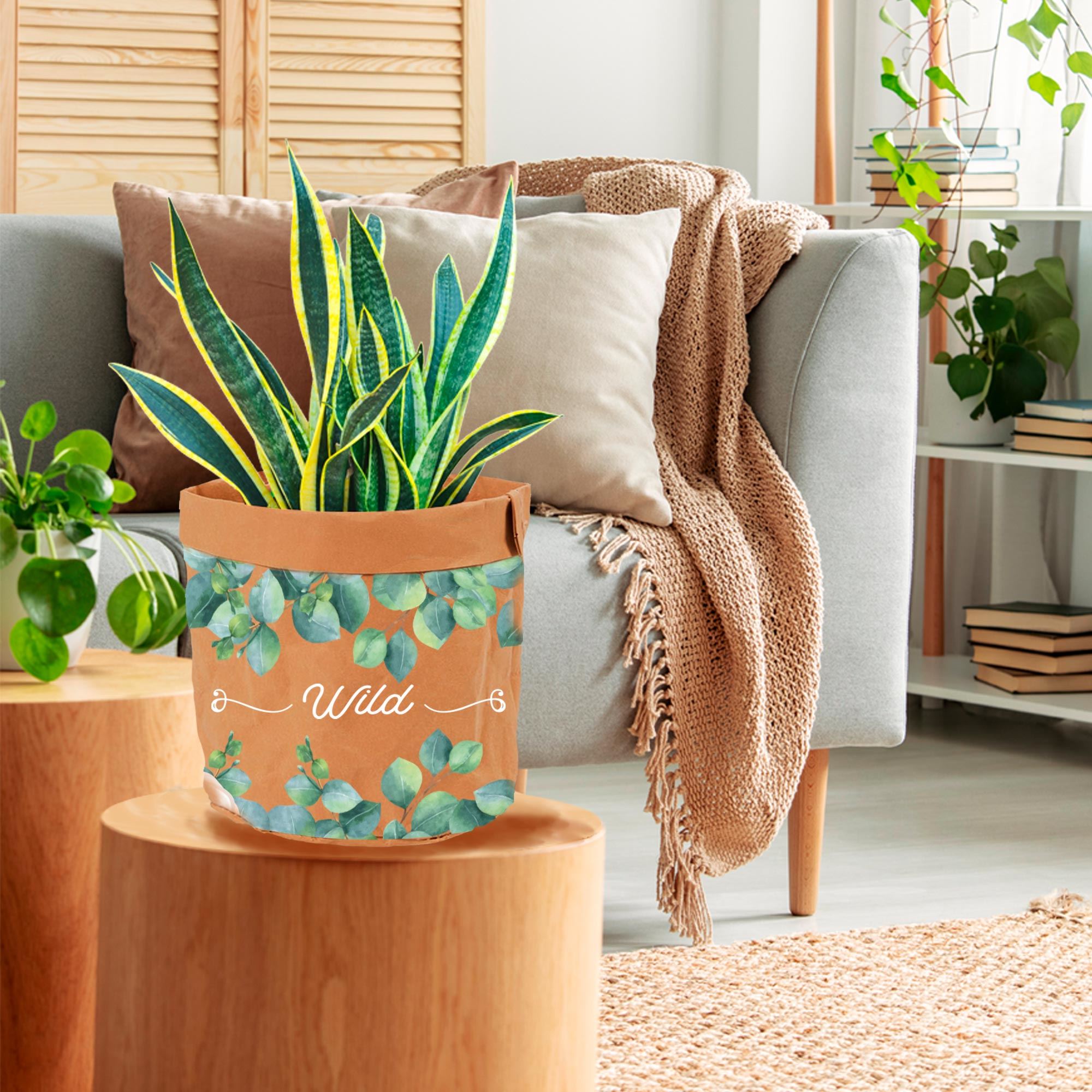 Cache pot papier gm "wild"