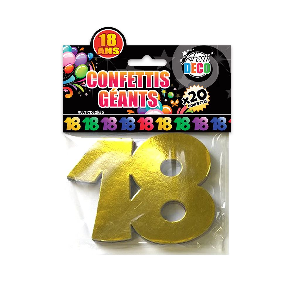 Confettis deco table 18ans