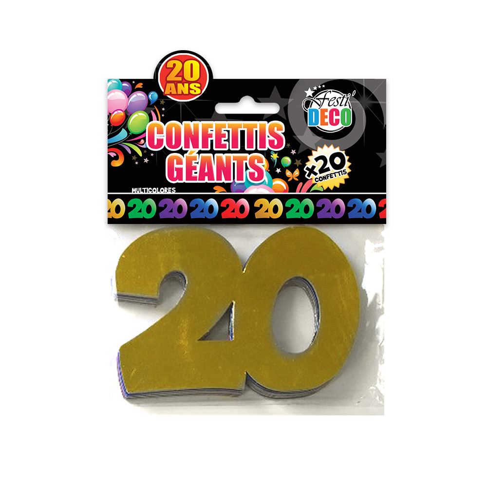 Confettis deco table  20ans