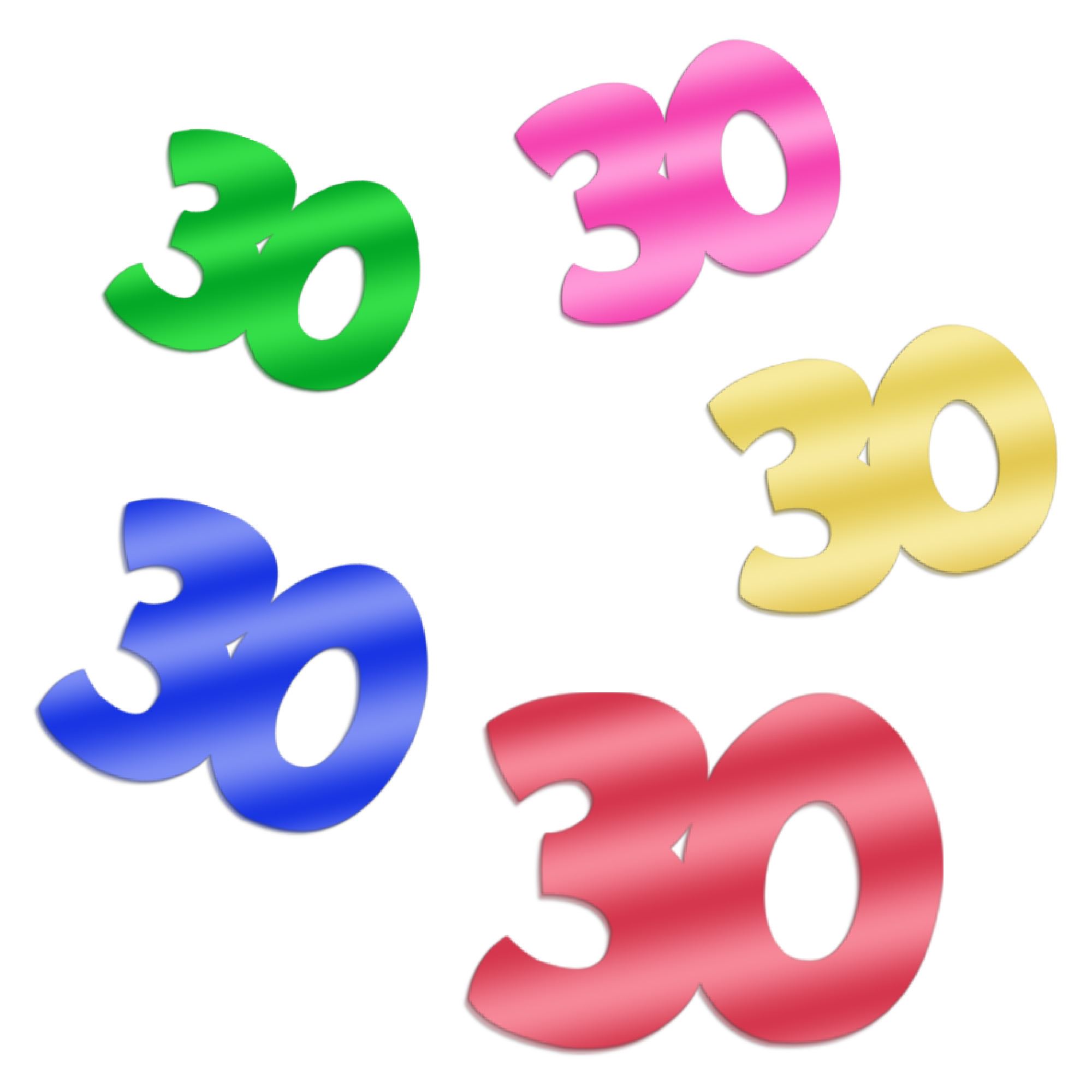 Confettis deco table 30 ans