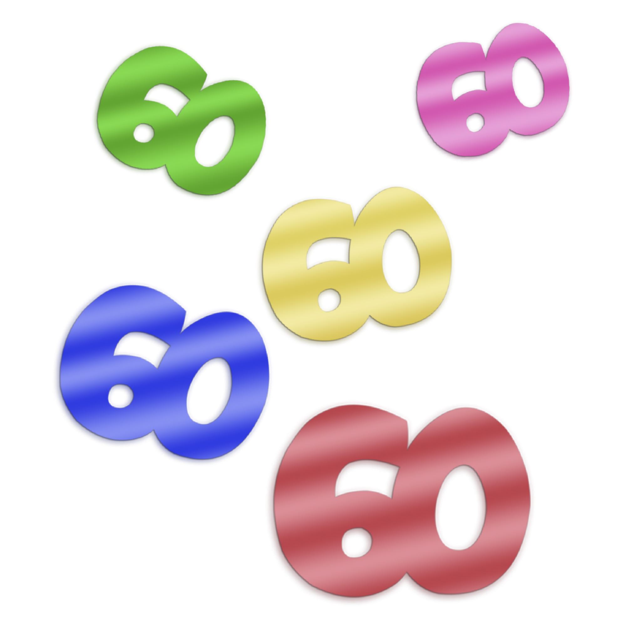 Confettis deco table 60 ans
