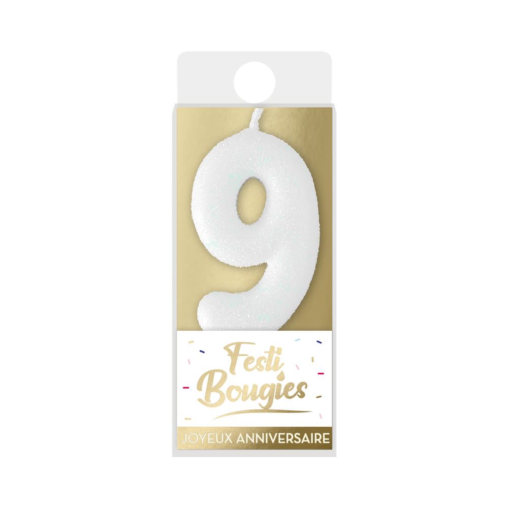 Bougie blanche 9