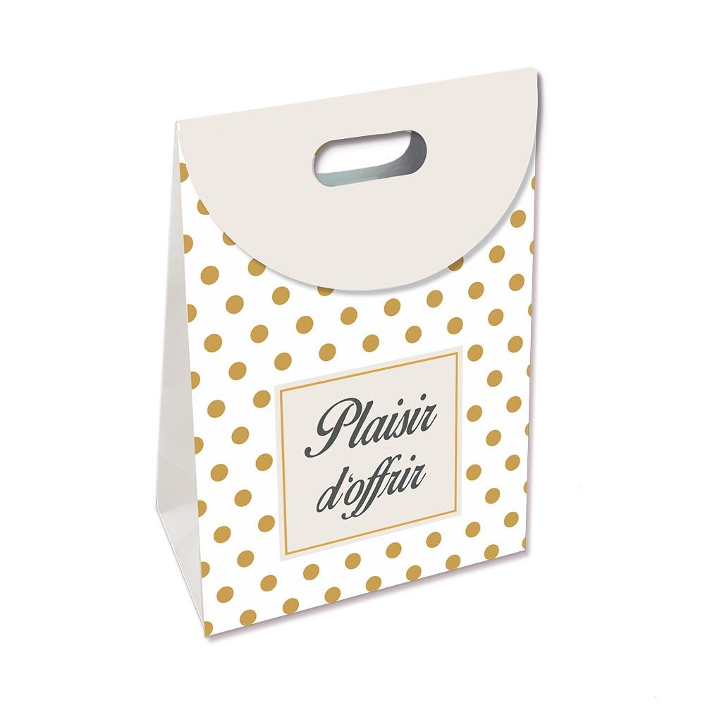 Pochette rabat pm "plaisir ..." pois