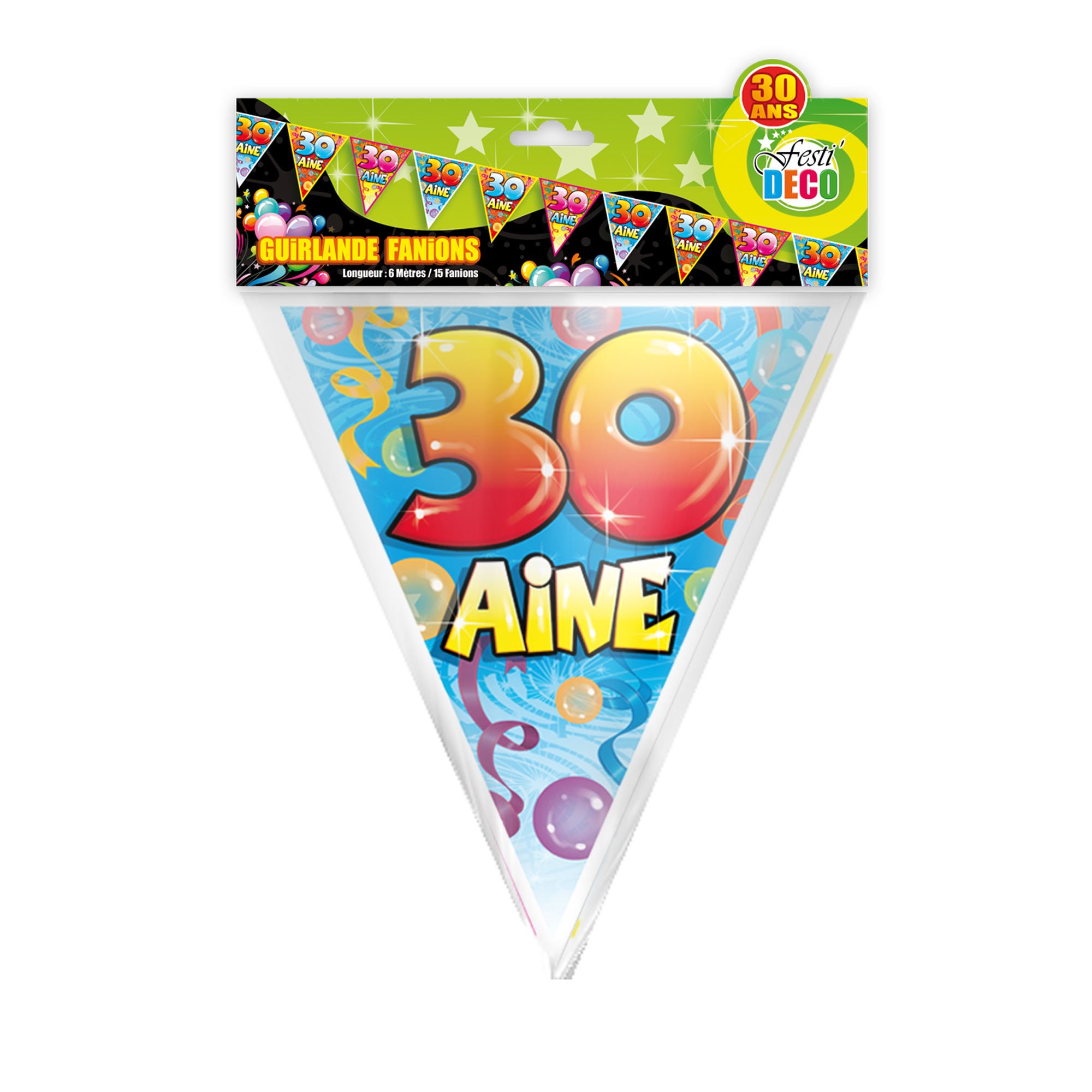Guirlande fanion 30 aine