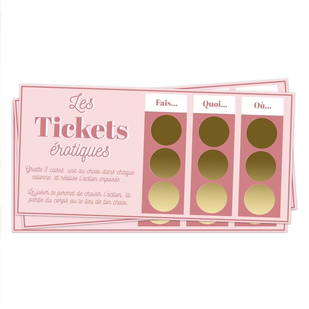 Tickets a gratter nuit de charme