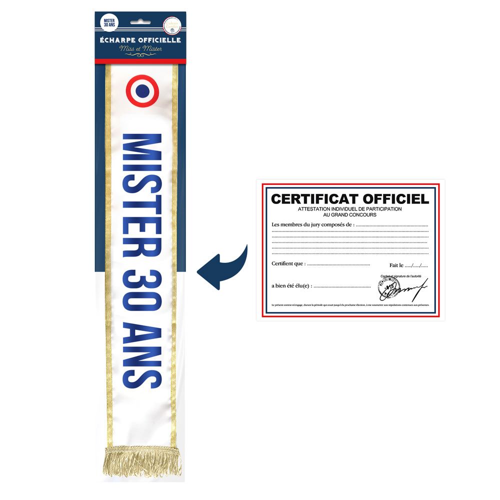 Echarpe mister 30 ans