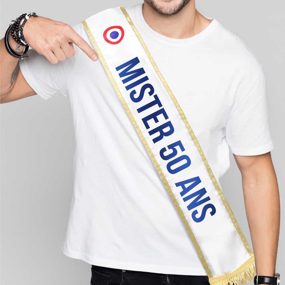 Echarpe mister 50 ans