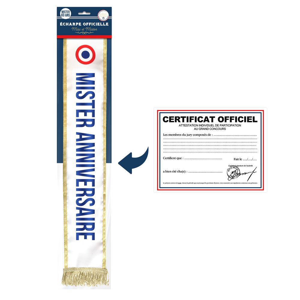 Echarpe mister anniv