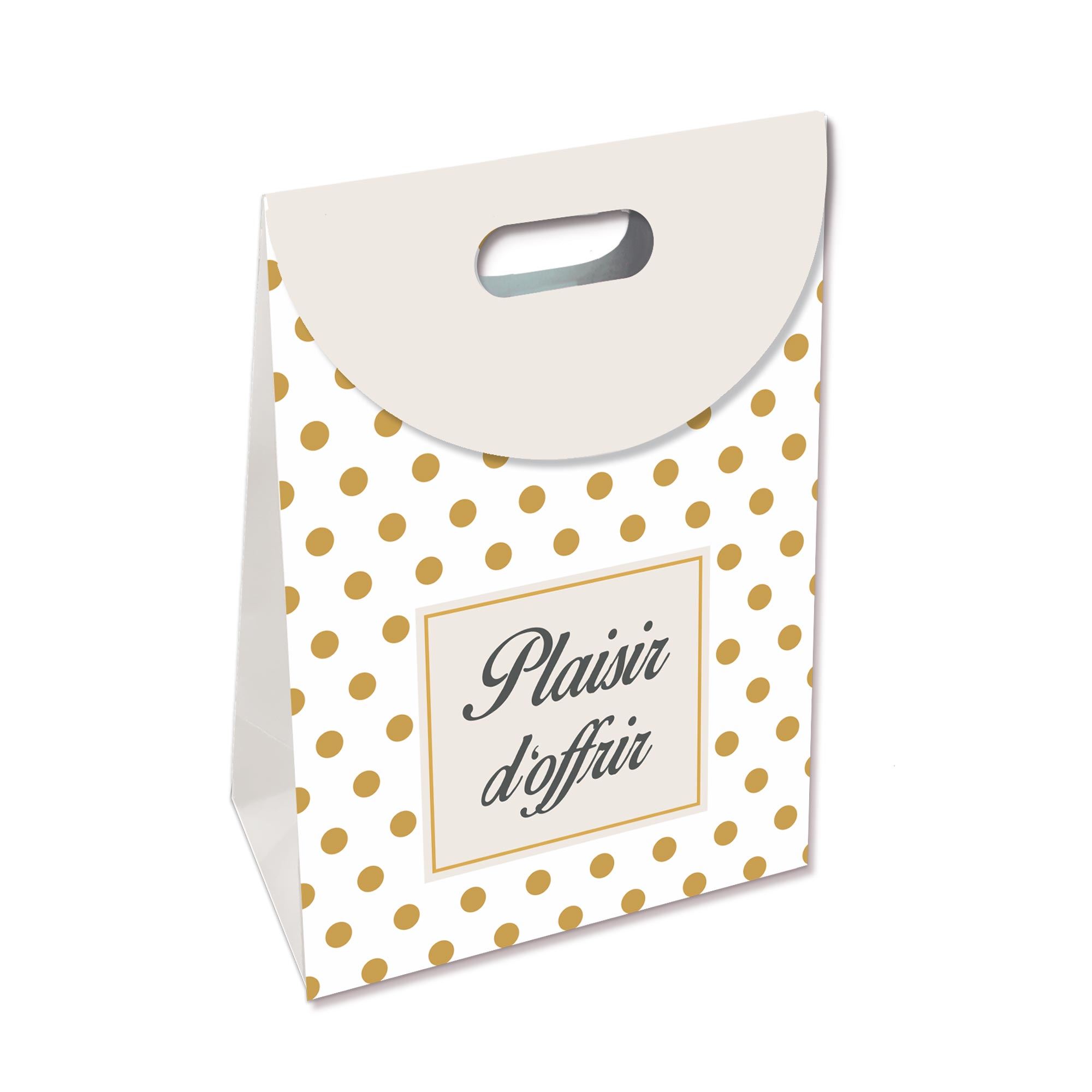 Pochette rabat mm "plaisir.." pois/