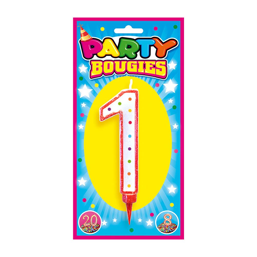 Bougie chiffre geant 1