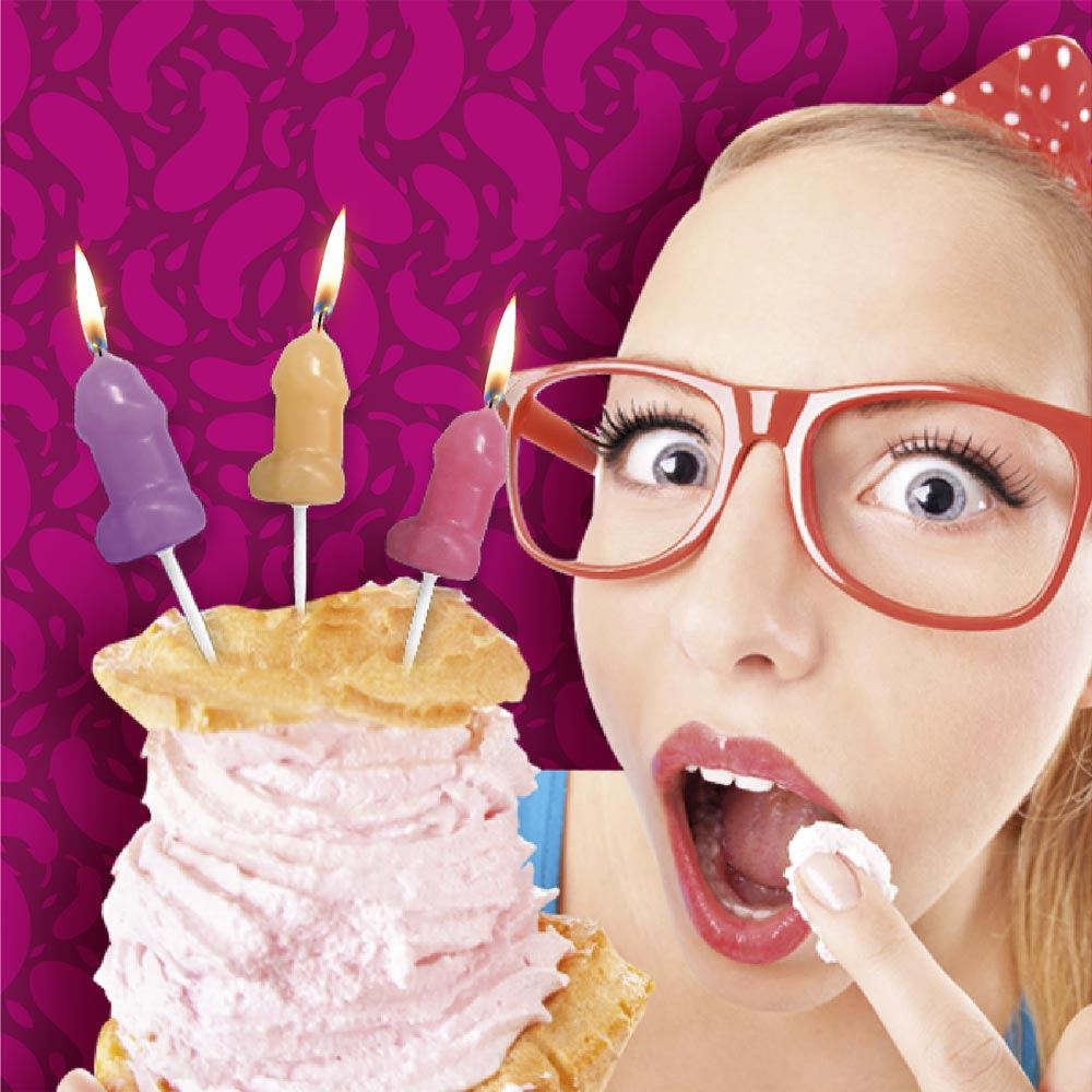 Bougies anniversaire zizi