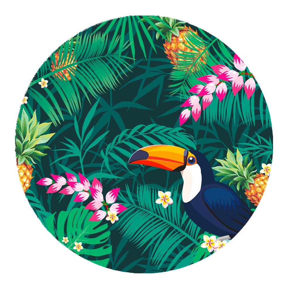 Set de table rond toucan