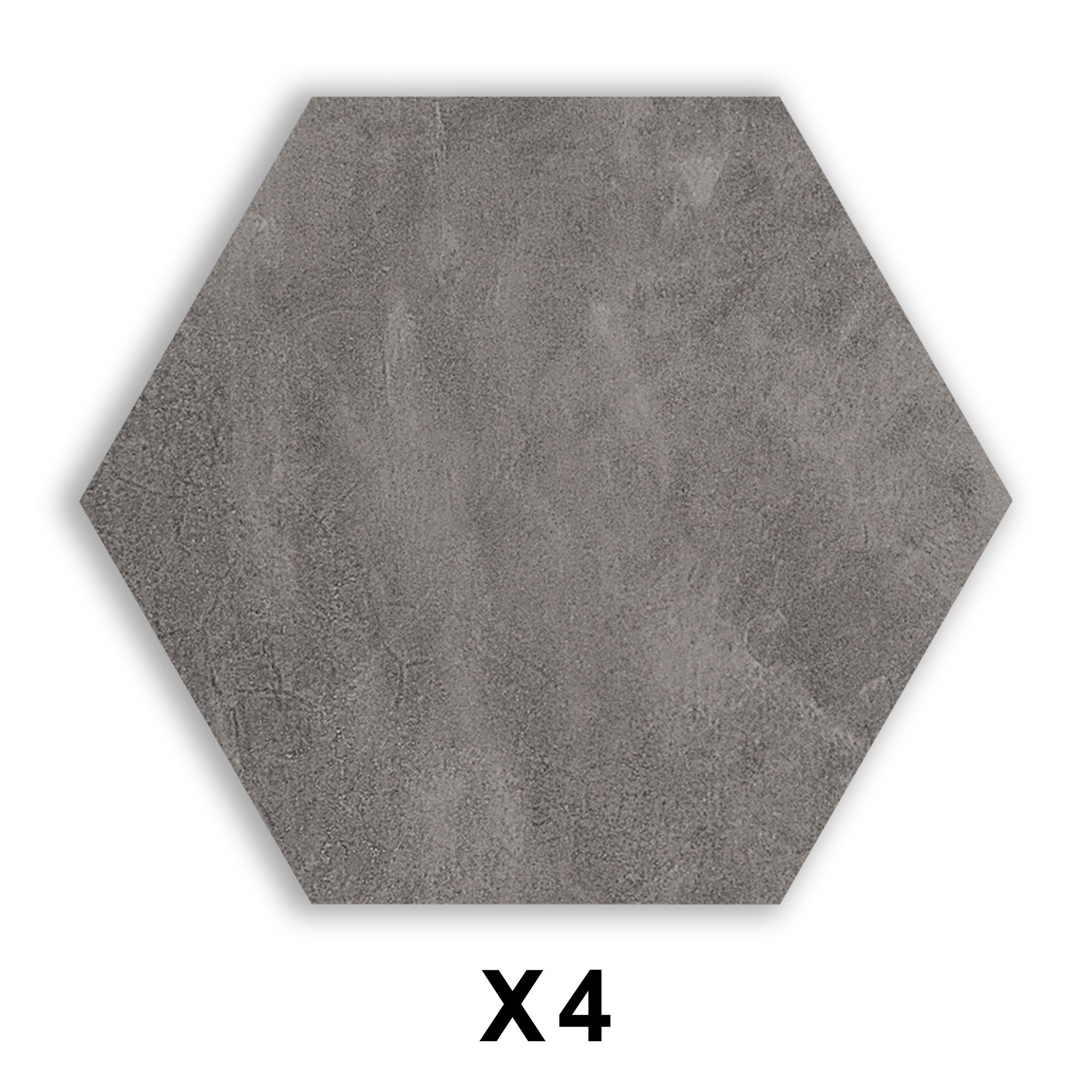 Stickers carreaux hexagone marbre gris
