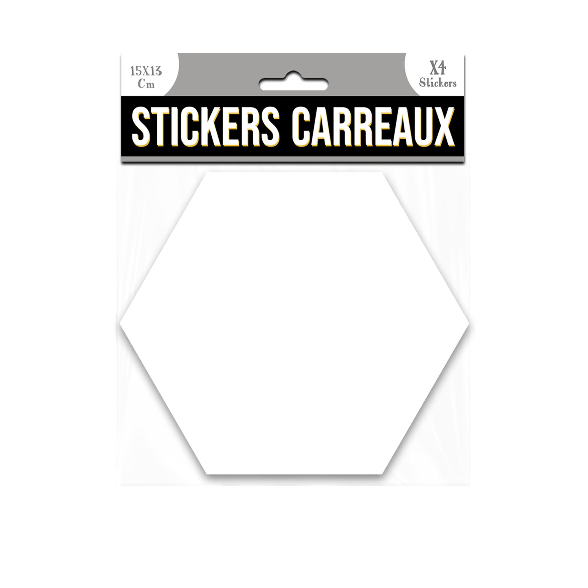Stickers carreaux hexagone marbre blanc