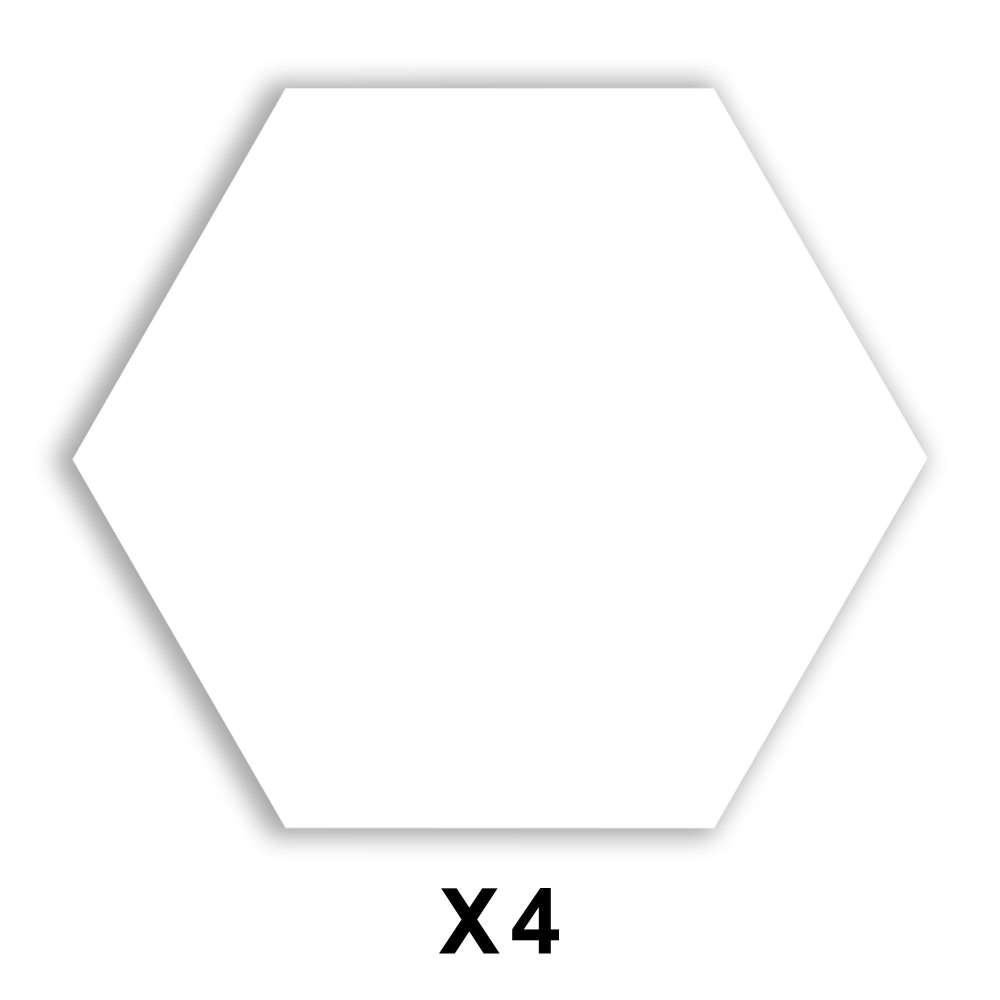 Stickers carreaux hexagone marbre blanc