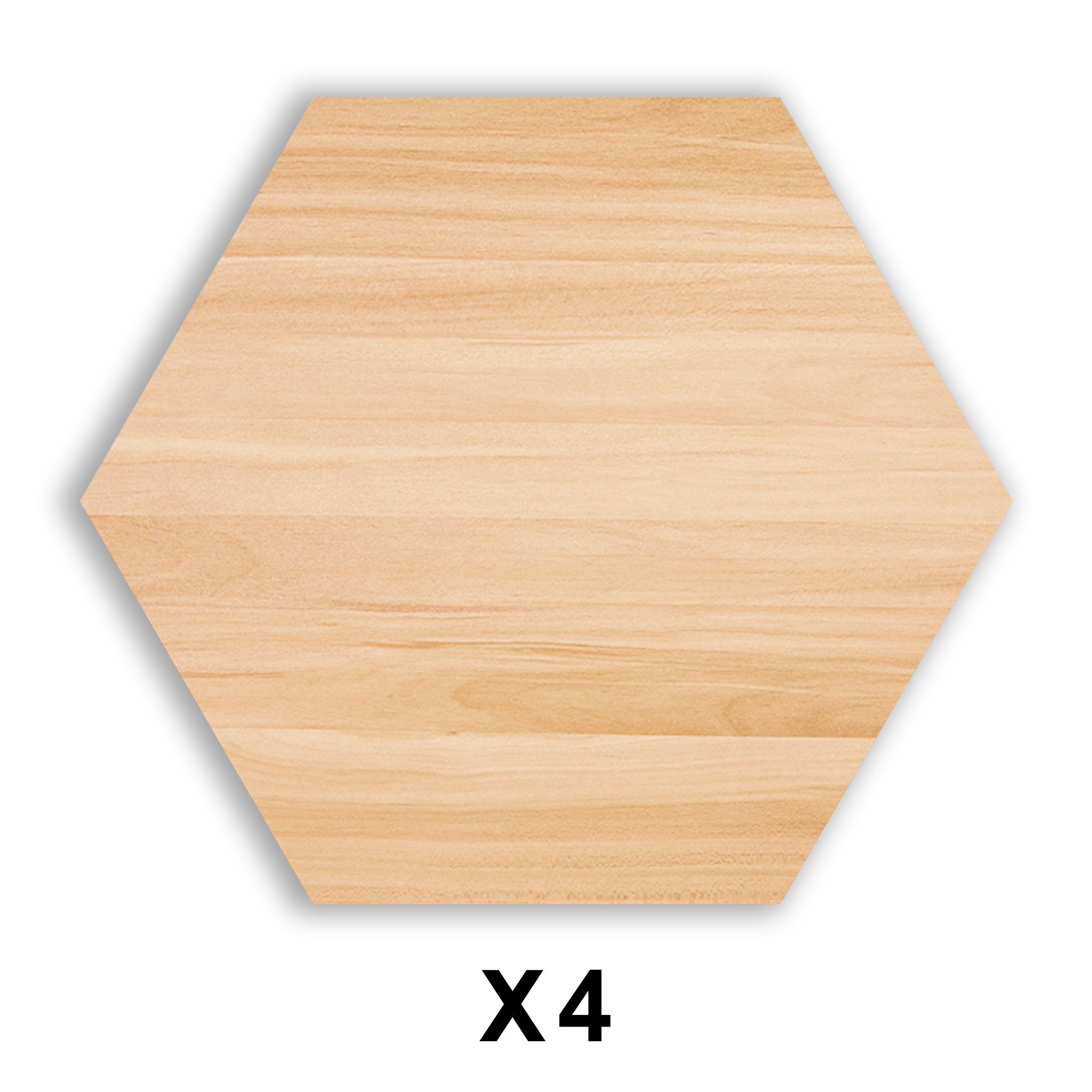Stickers carreaux hexagone marbre hetre