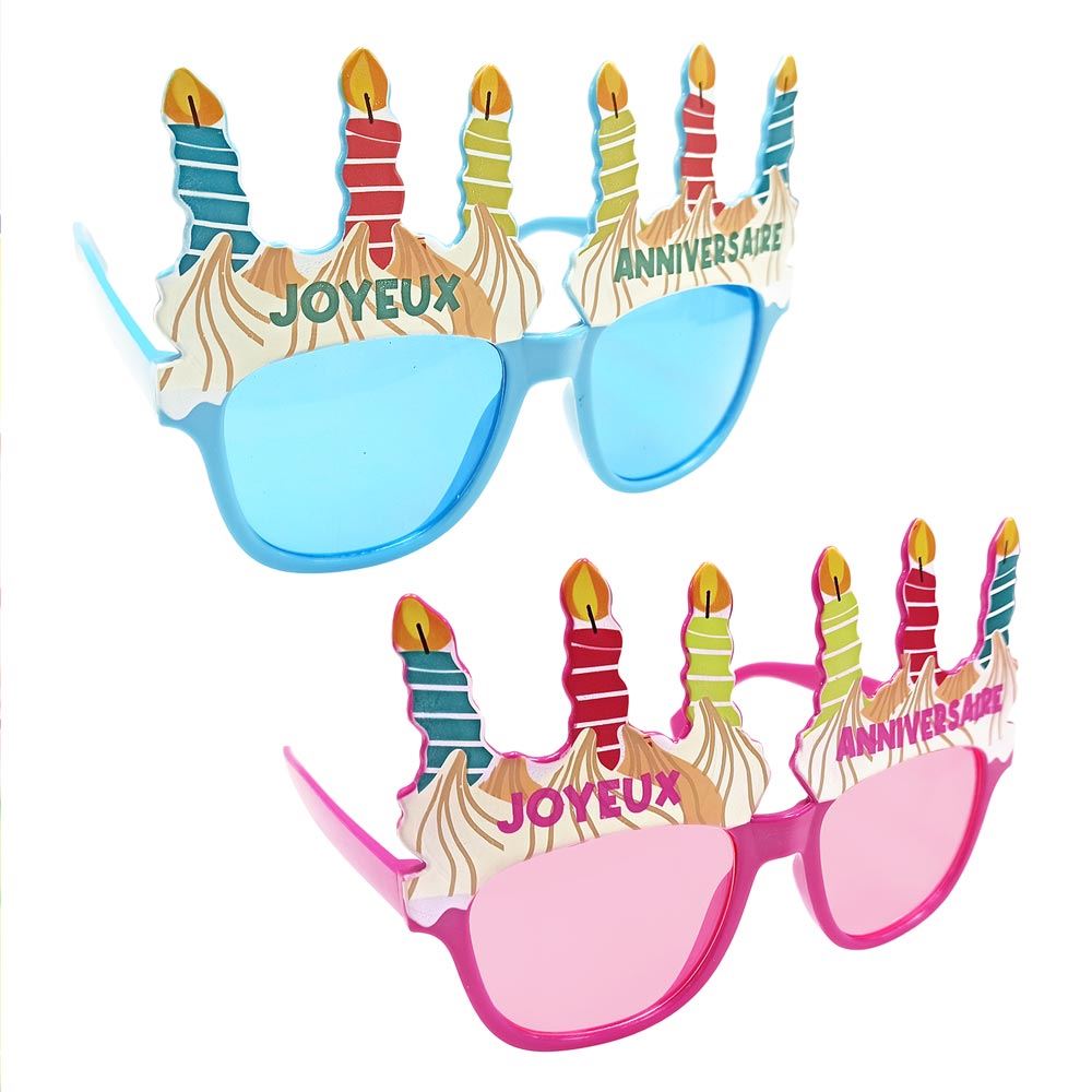 Lunettes bougies gateau 2mods/ 12pcs