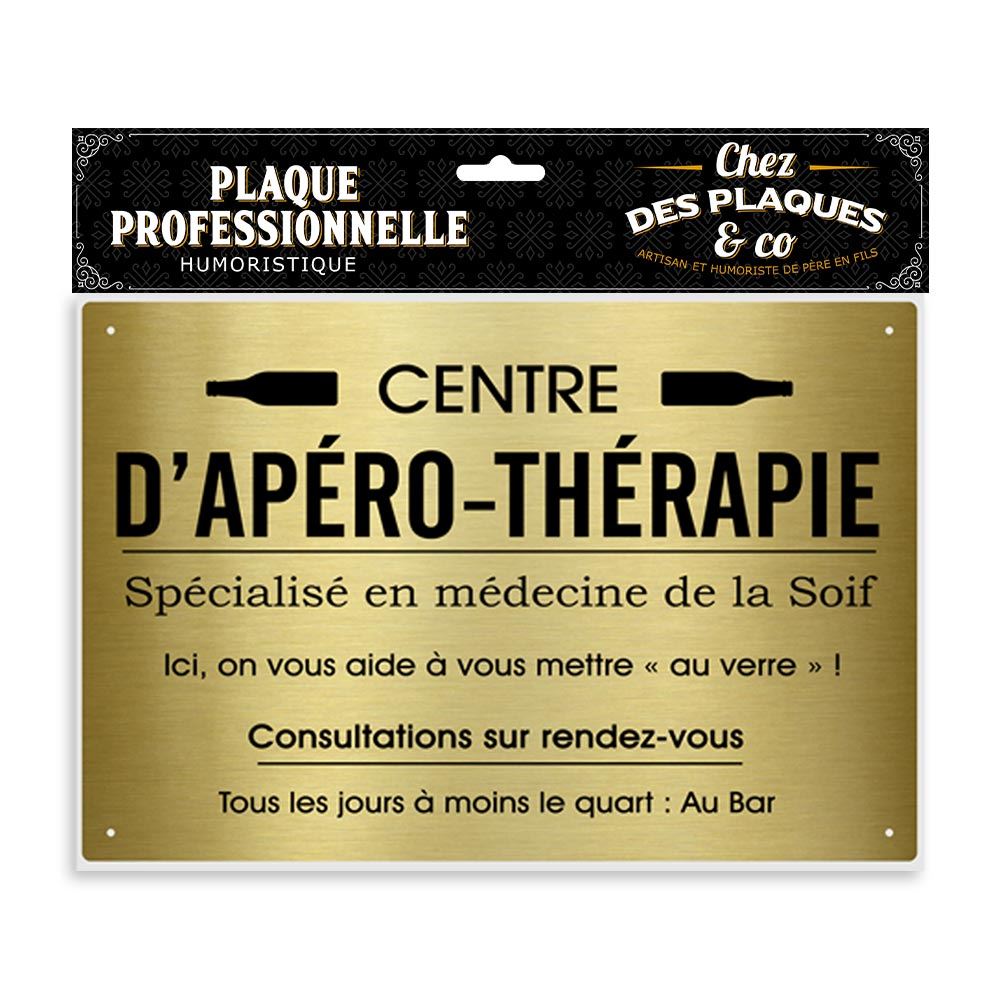 Plaque professionnelle apero-therapie
