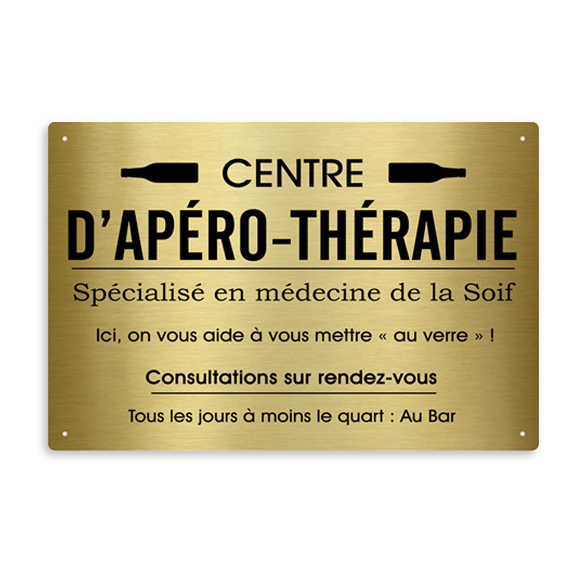 Plaque professionnelle apero-therapie