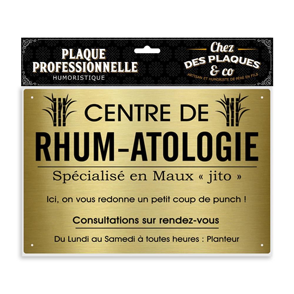 Plaque professionnelle rhum_atologie