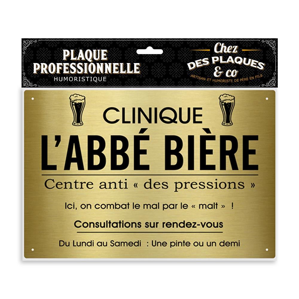 Plaque professionnelle l abbe biere