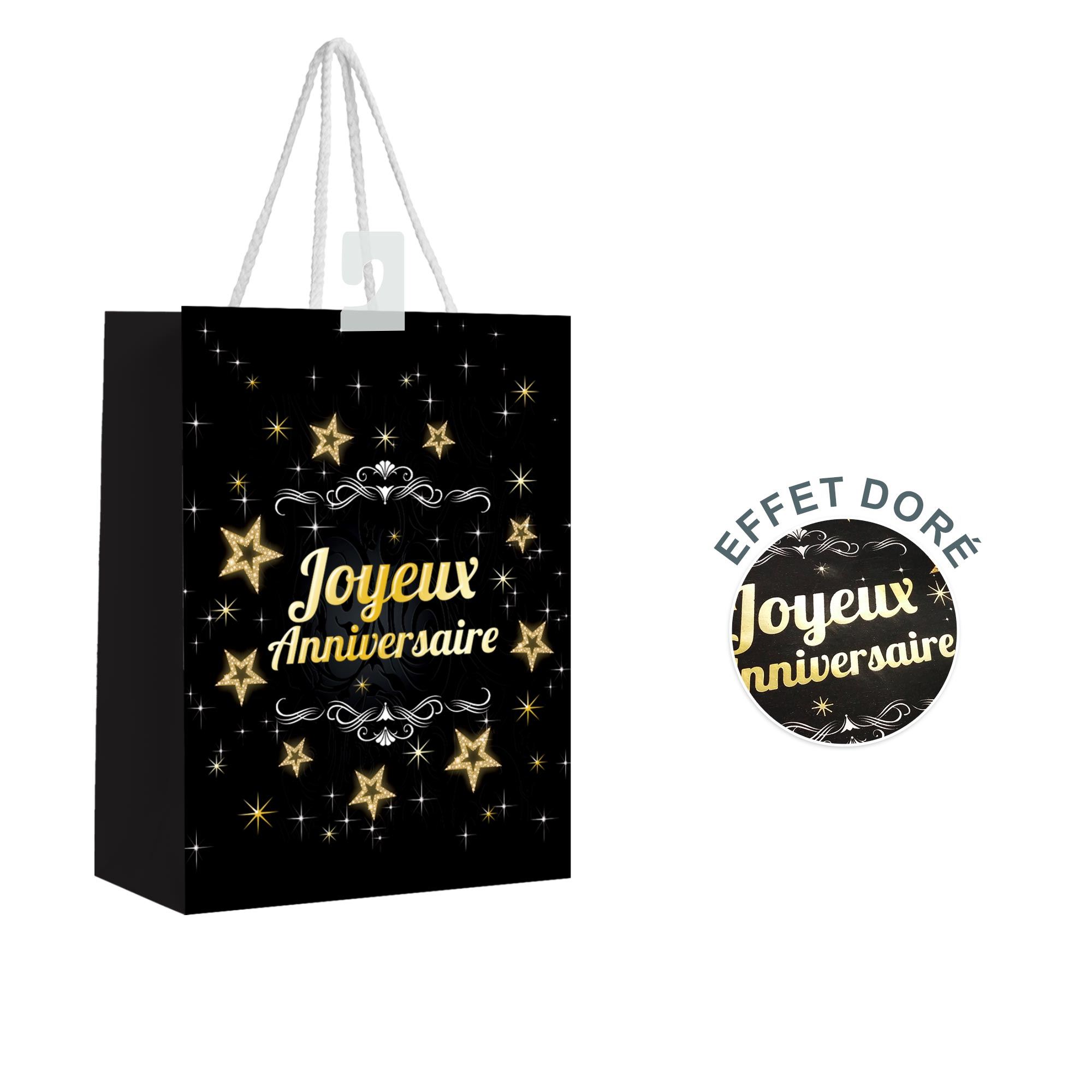 Mini pochette anniv party chic dore