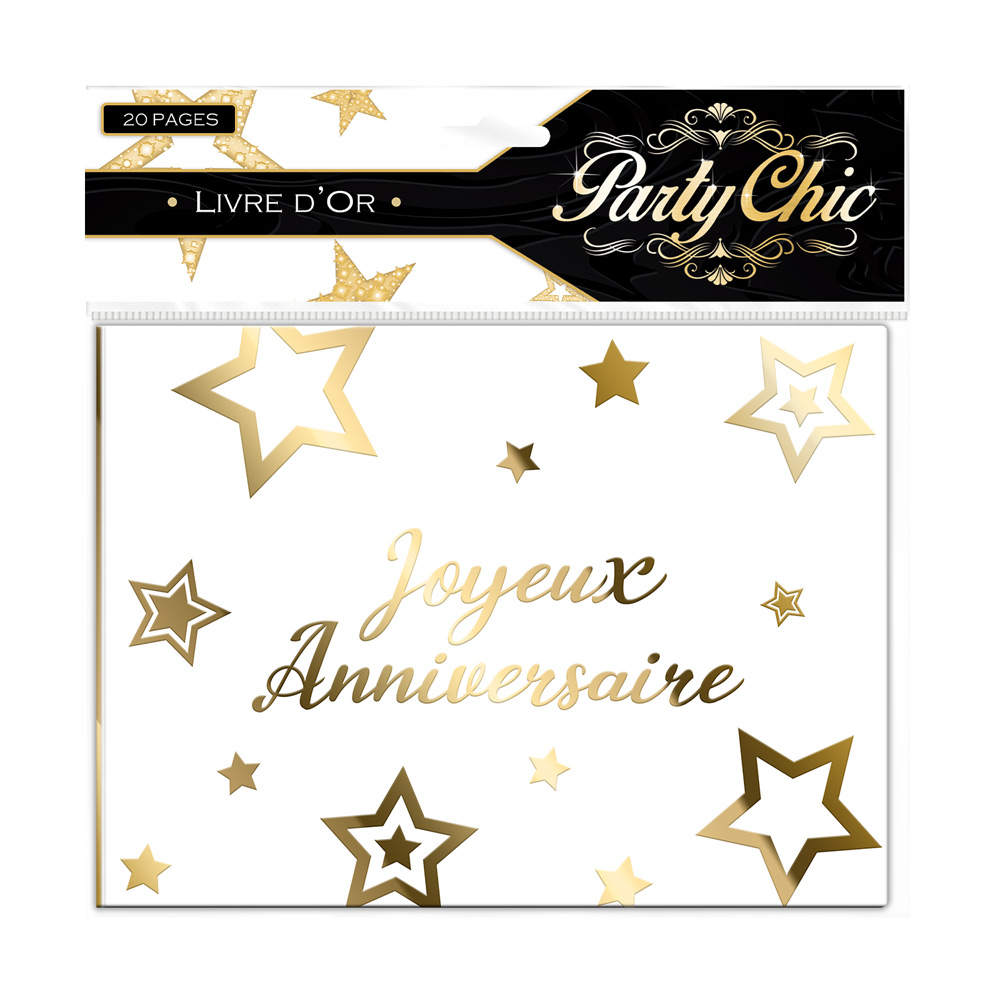 CANON CONFETTIS JOYEUX ANNIVERSAIRE PARTY CHIC DORE CD4096