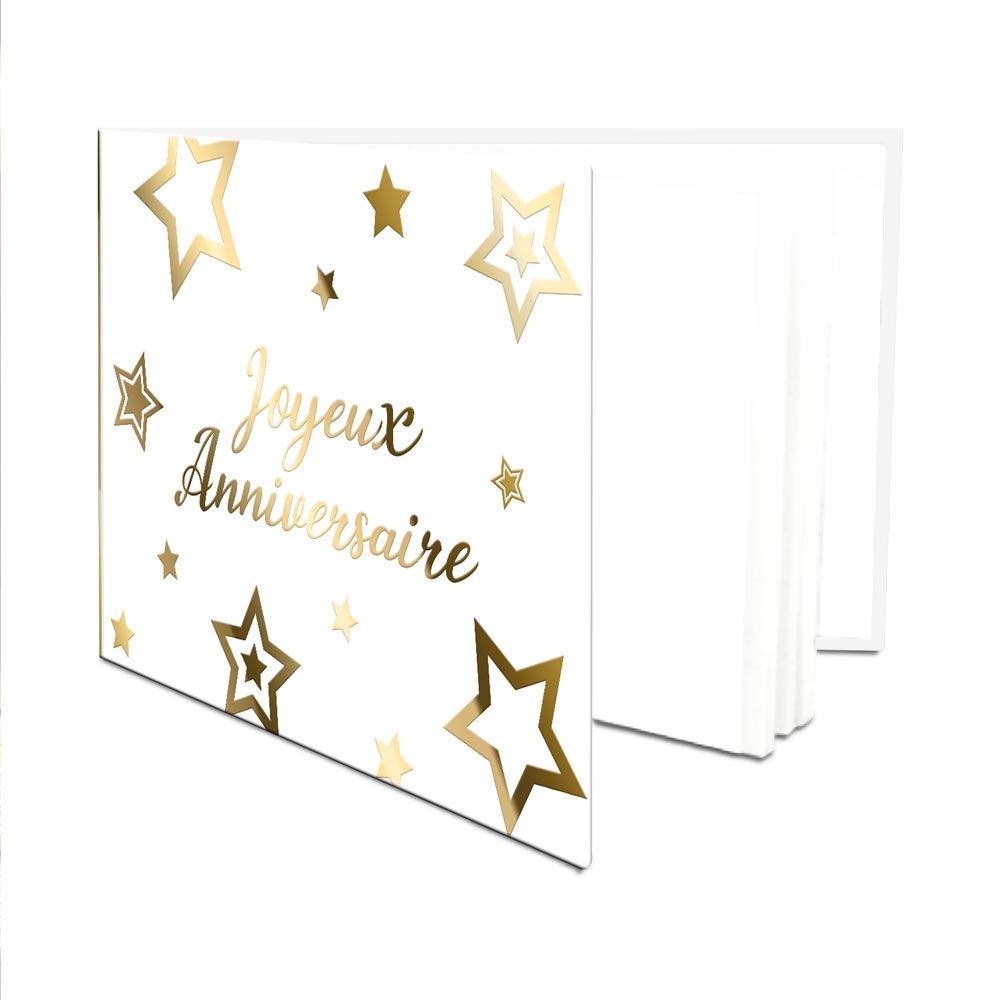 Livre d or anniv party chic dore