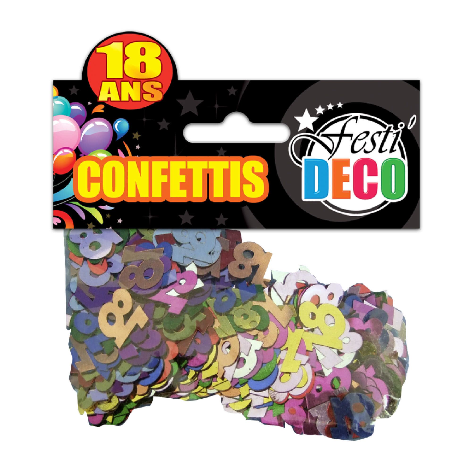 Sachet confettis table 18