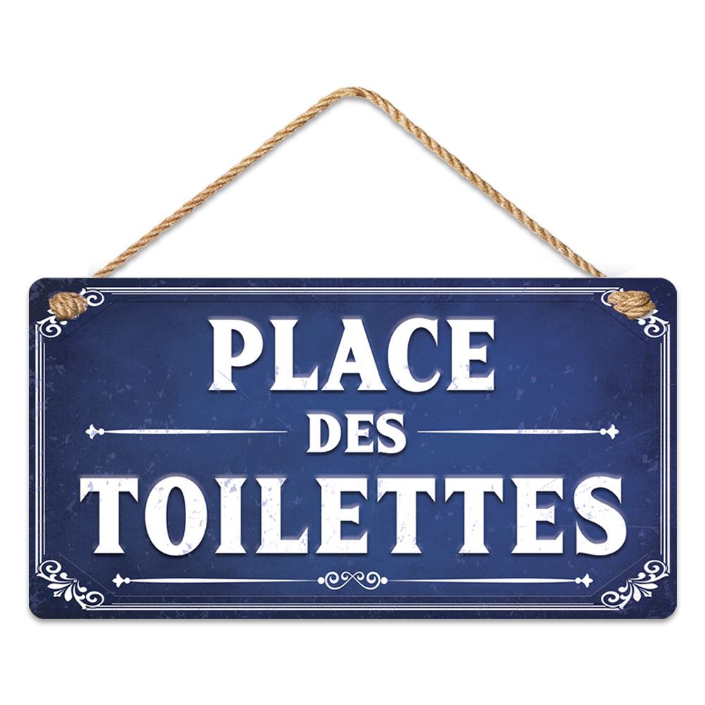 Plaque rue "place des toilettes"