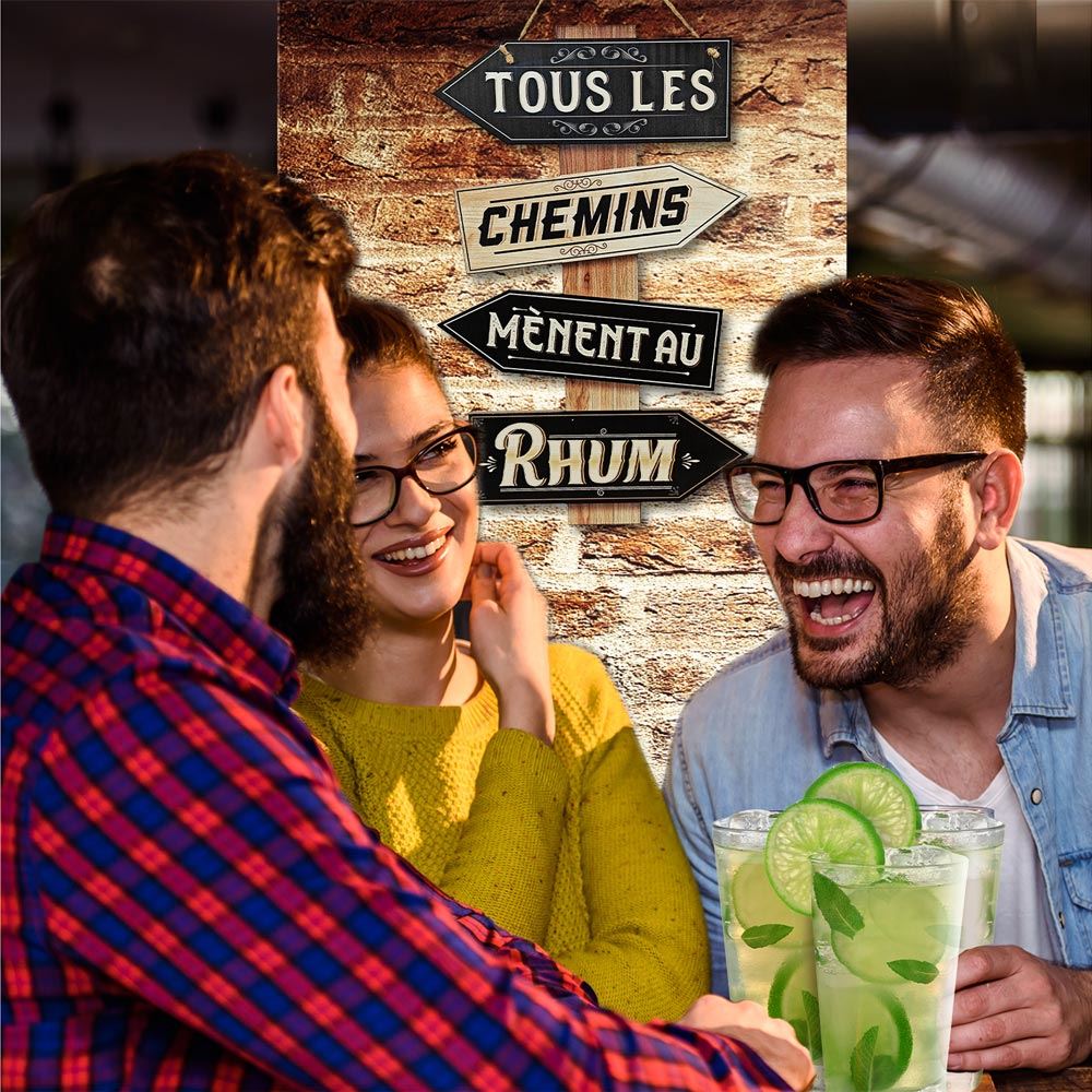 Panneau directionnel "tous les chemins..."