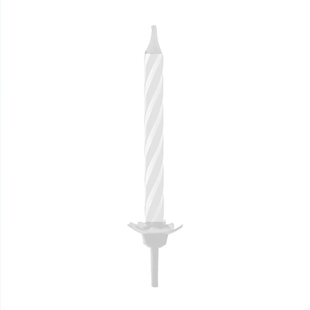 Pack 20 bougies blanches