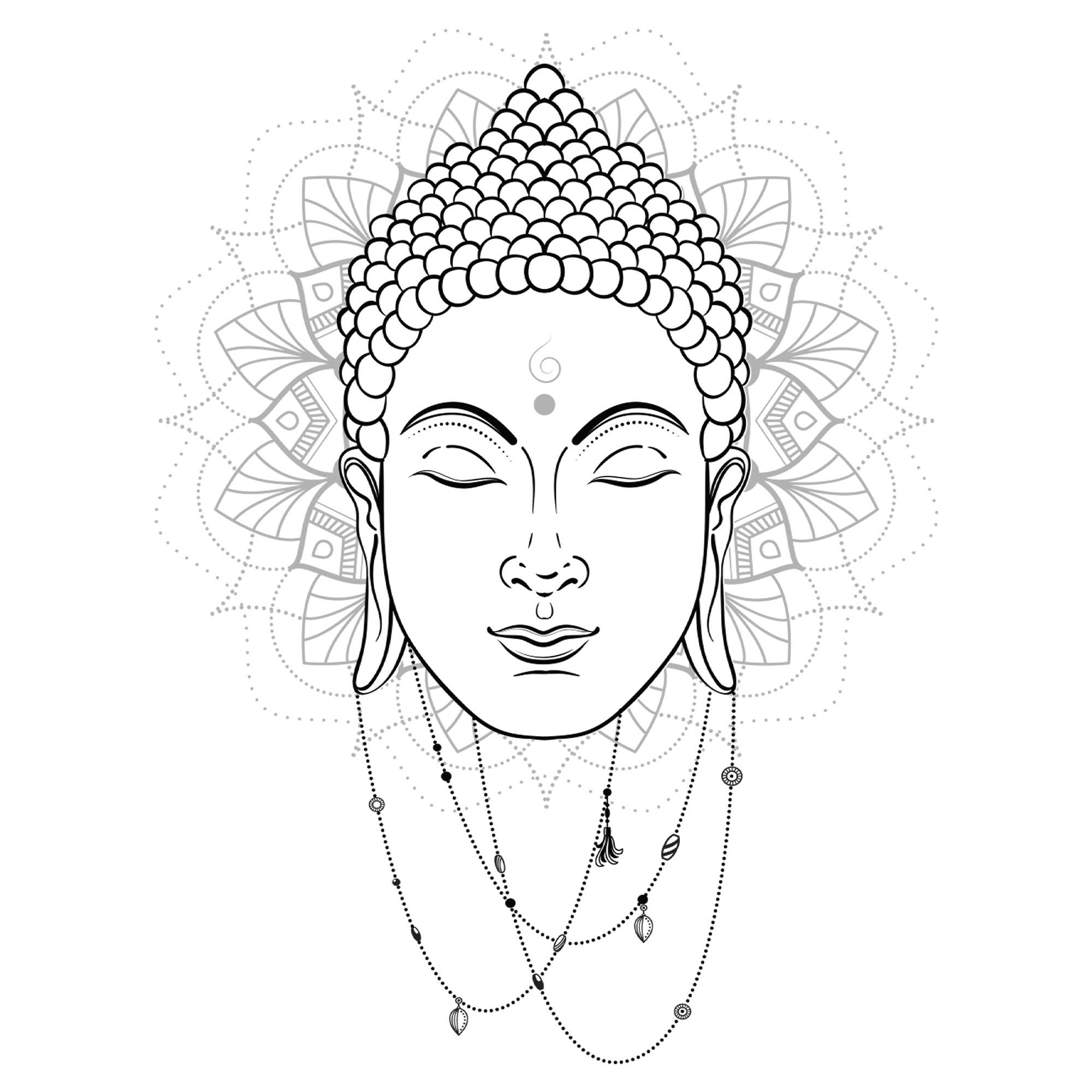 Sticker  bouddha colliers