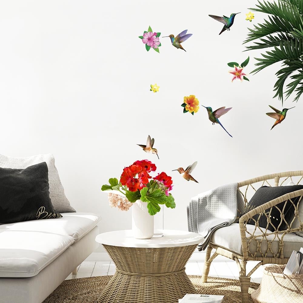 Sticker oiseaux colibris