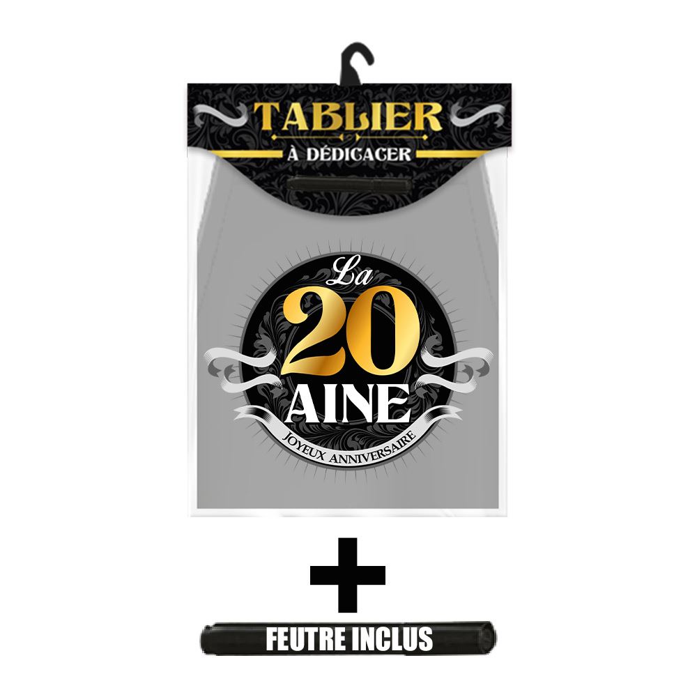 Tablier dedicace 20 aine homme