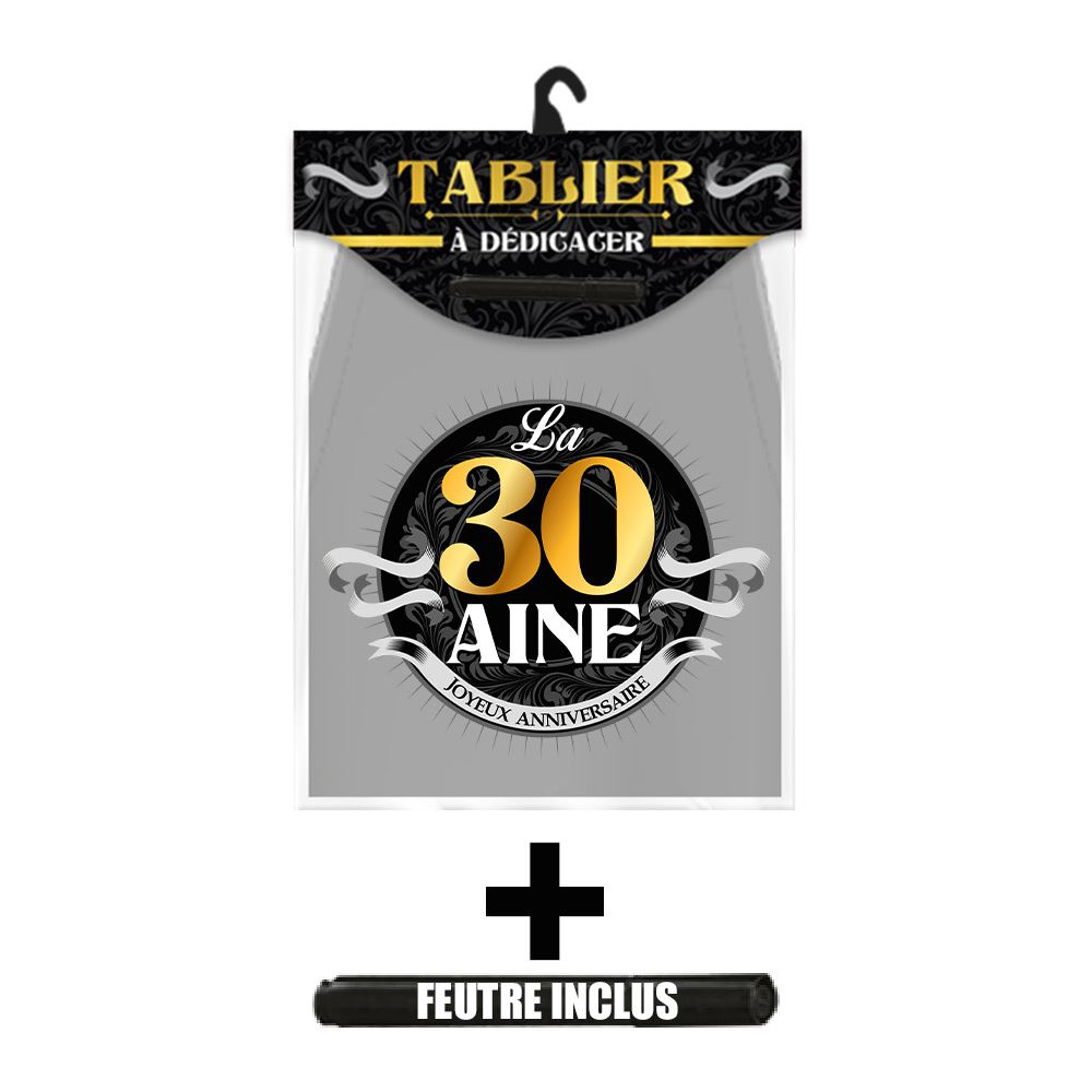 Tablier dedicace 30 aine homme