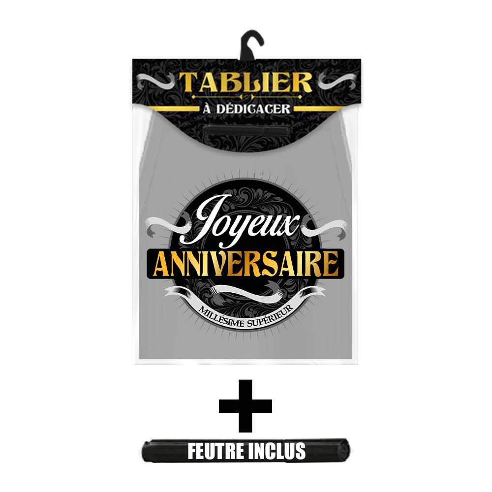 Tablier dedicace anniv homme