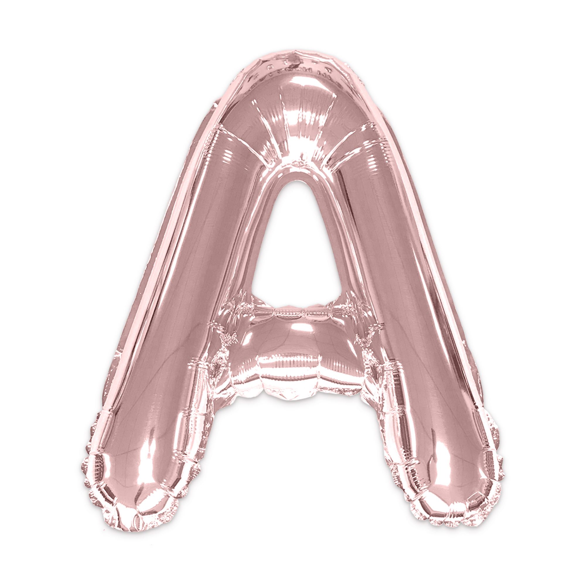 Ballon metallique rose dore  a