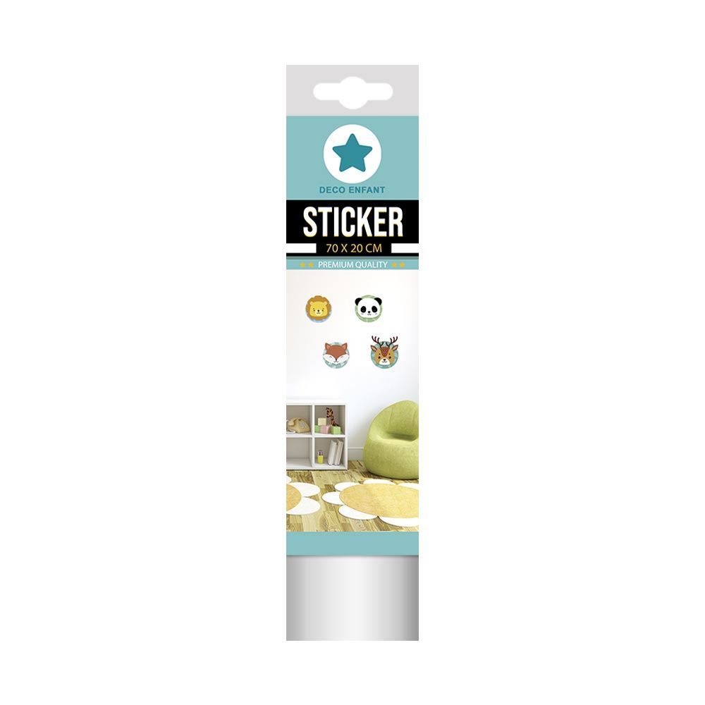 Sticker pm tetes animaux