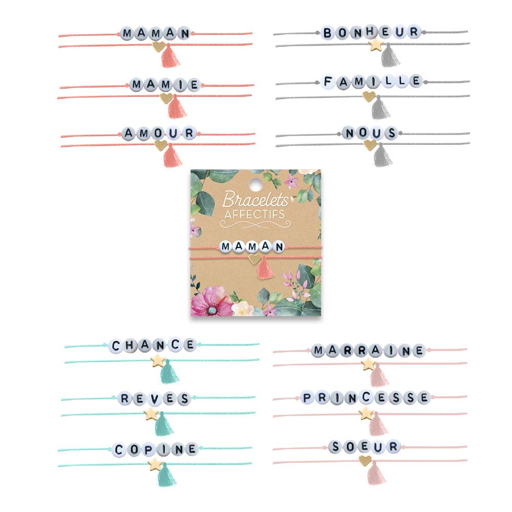 Bracelet affectif 12mods /120pcs