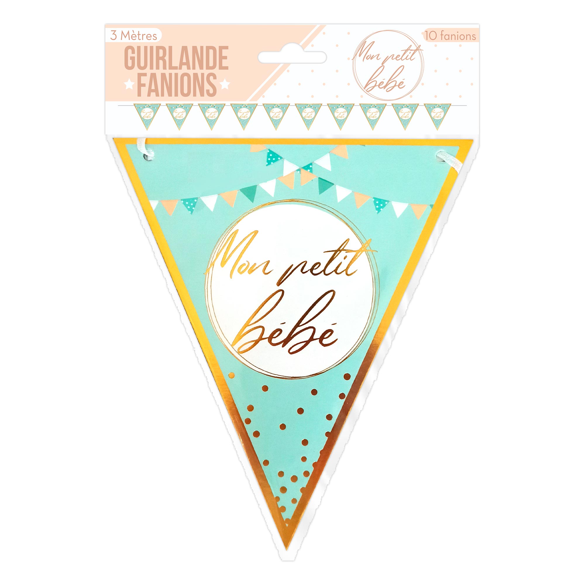 Guirlande fanion baby shower garcon