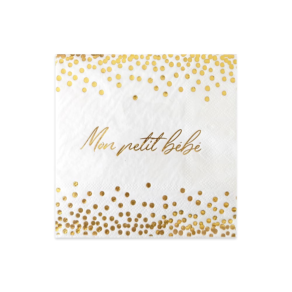 Pack 10 serviettes baby shower garcon