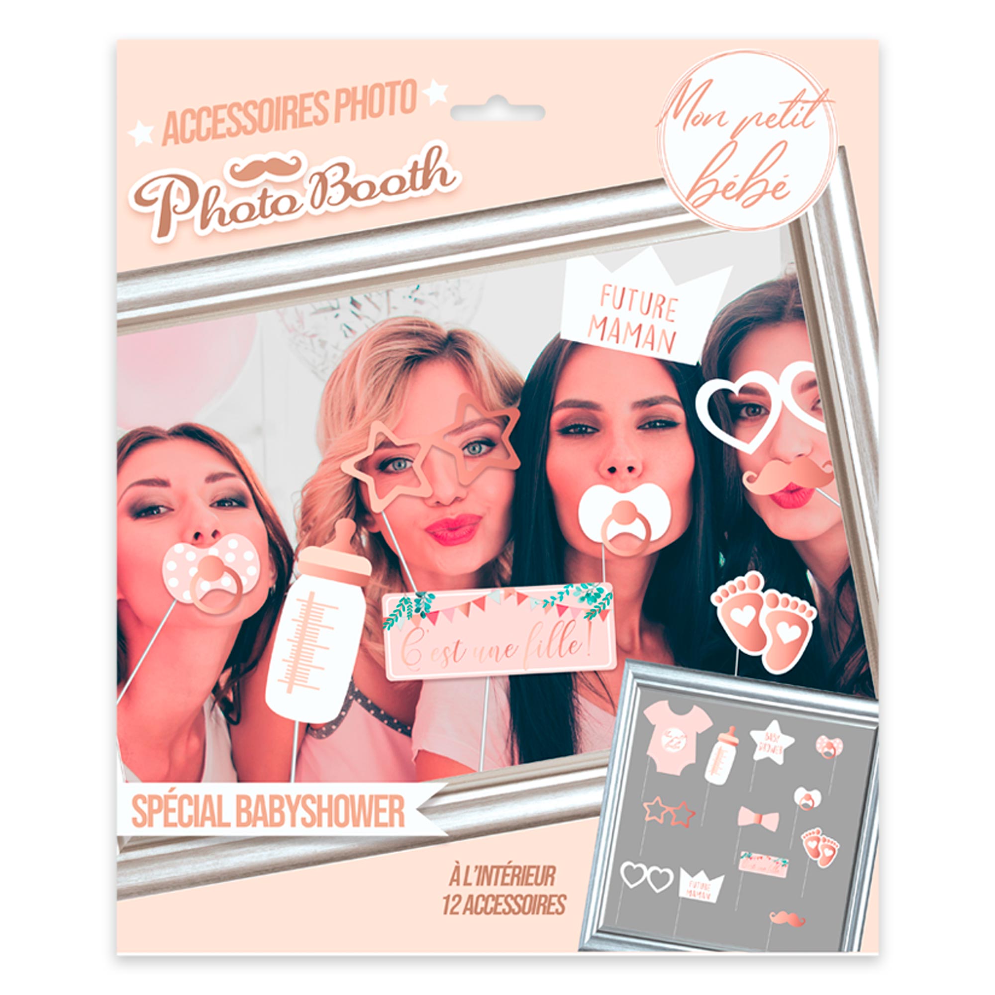 Photobooth baby shower fille/