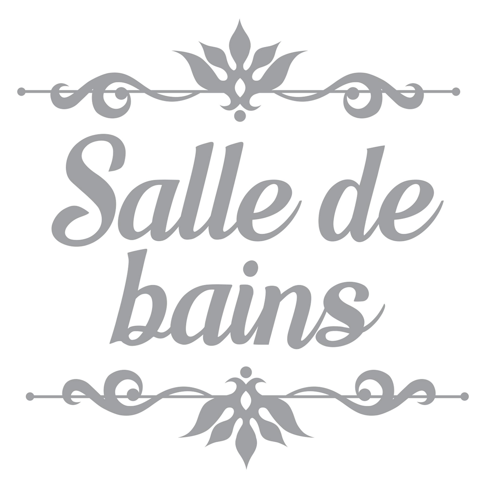 Sticker porte "salle de bains"