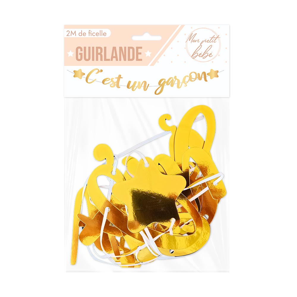 Guirlande baby shower garcon