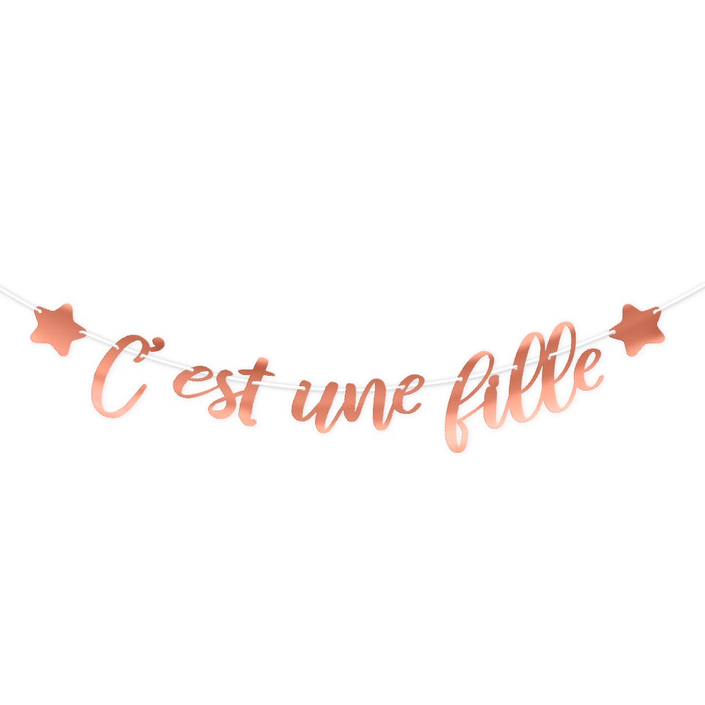 Guirlande baby shower fille