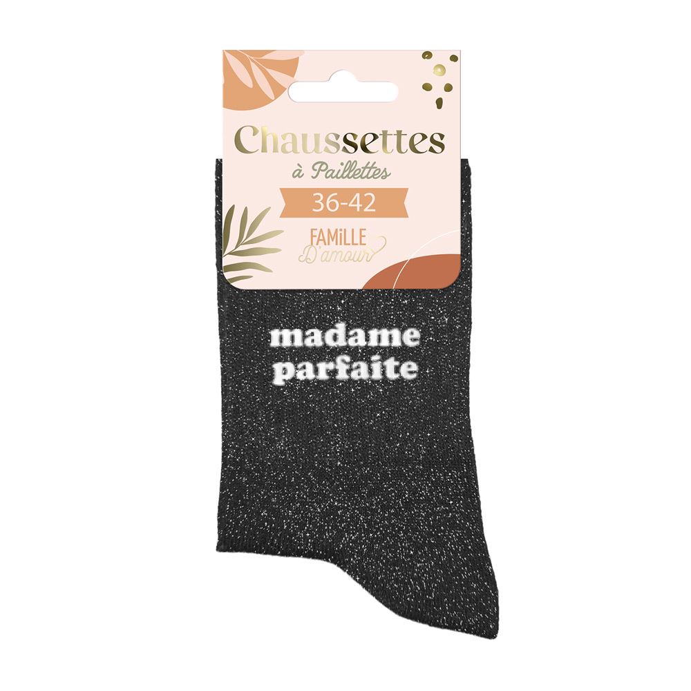 Chaussettes paillettes madame parfaite